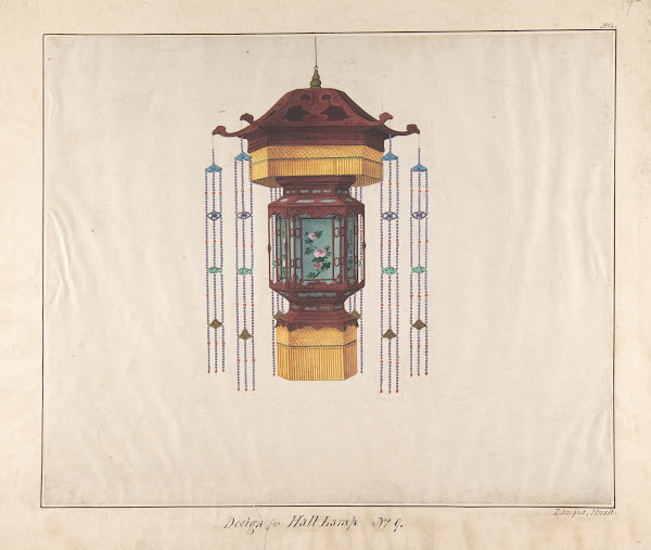 Design for Hall Lamp No9 ca 1845