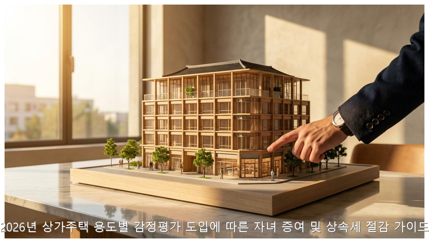 2026 상가주택 용도별 감정평가 증여세 절세 전략 핵심 안내 및 분석 인포그래픽 (3)