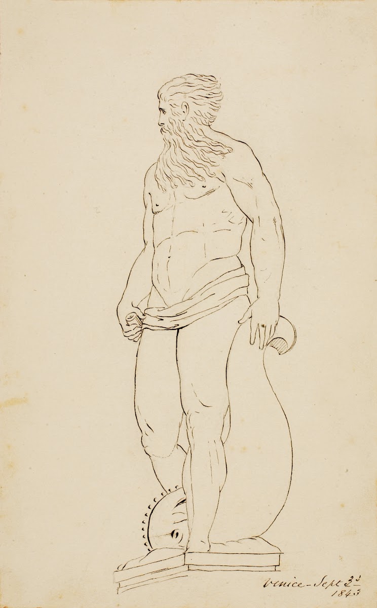 Statue of Neptune Venice 1843