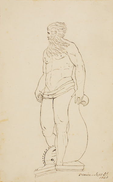 Statue of Neptune Venice 1843