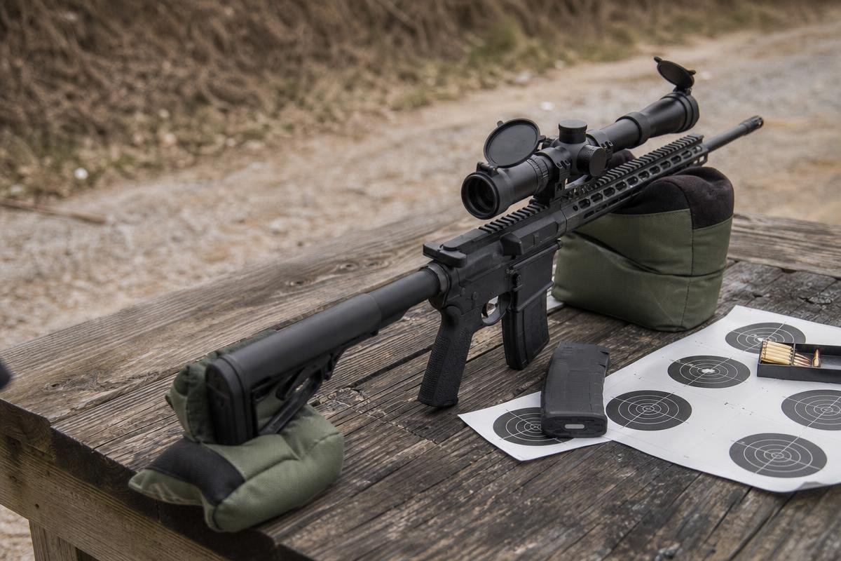 rifle zero confirmation setup for rifle practice near Denison
