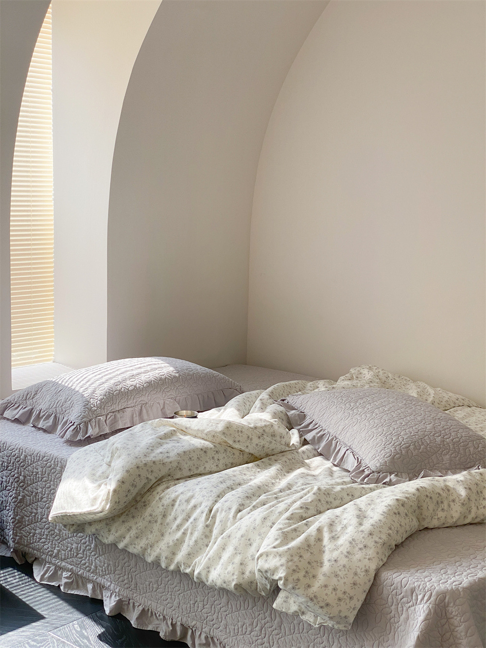 Cotton Bedspread Set, Korean Style, 1.5 m