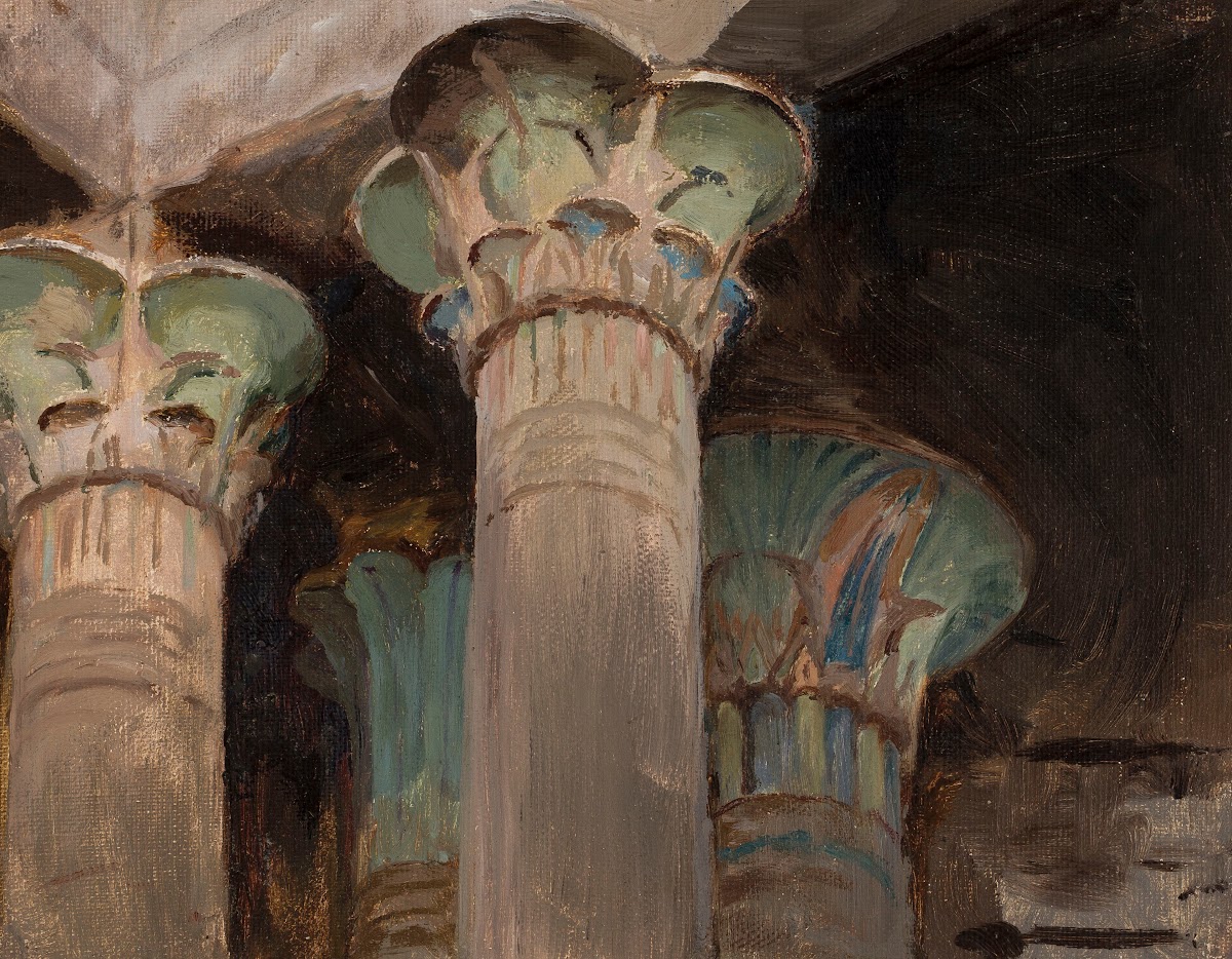 Isis  capitals in the temple of Isis From the journey to Egypt 1903