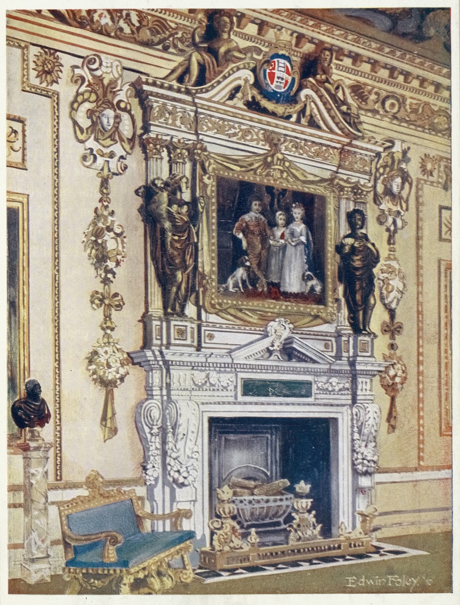 Chimneypiece in the double cube room Wilton House 1910   1911