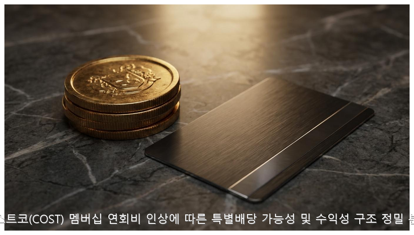 코스트코(COST) 멤버십 연회비 인상에 따른 특별배당 가능성 및 수익성 구조 정밀 분석 핵심 안내 및 분석 인포그래픽 (3)