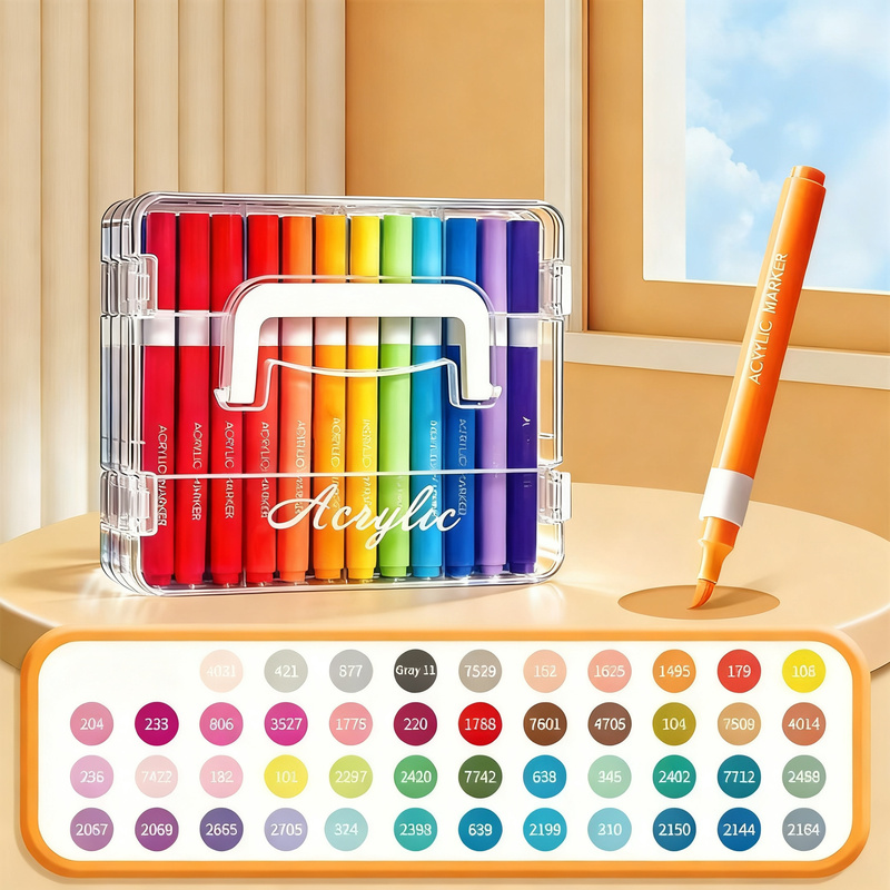 Acrylmarker-Set in verschiedenen Farbtönen