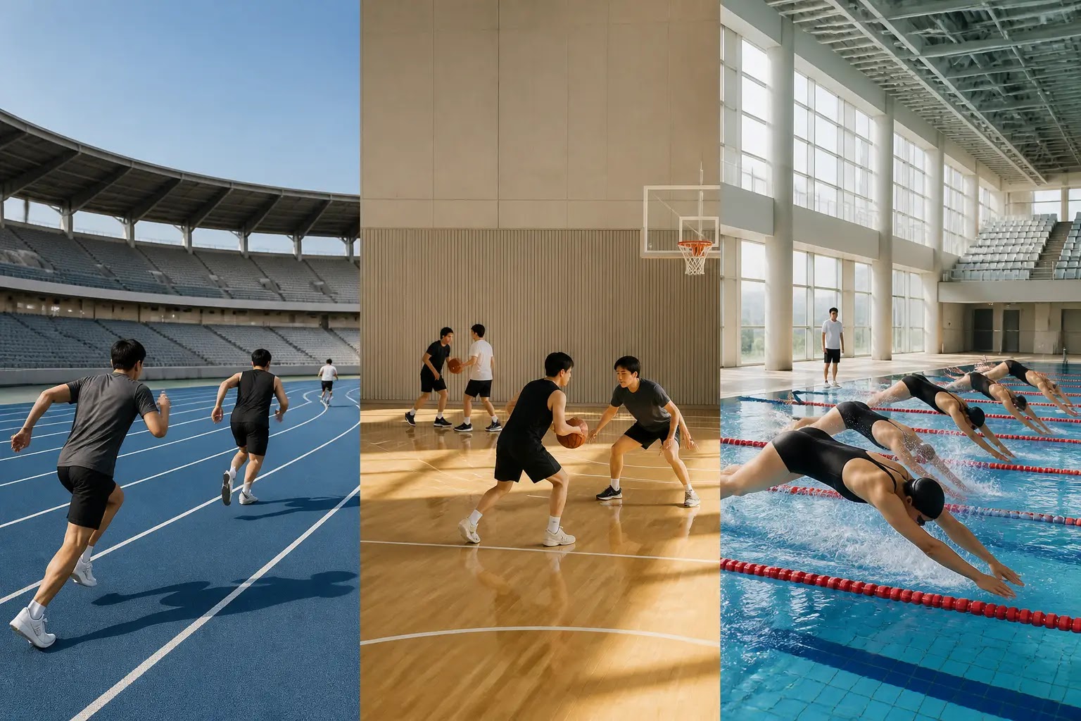 AI-generated Sports Daily Brief multi-story editorial montage