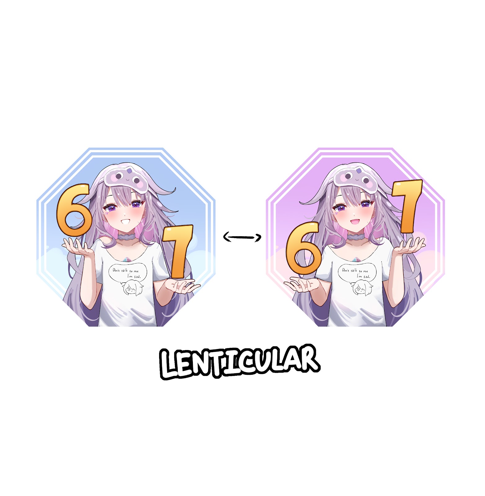 Koseki Bijou 6 7 Lenticular Keychain by Roku