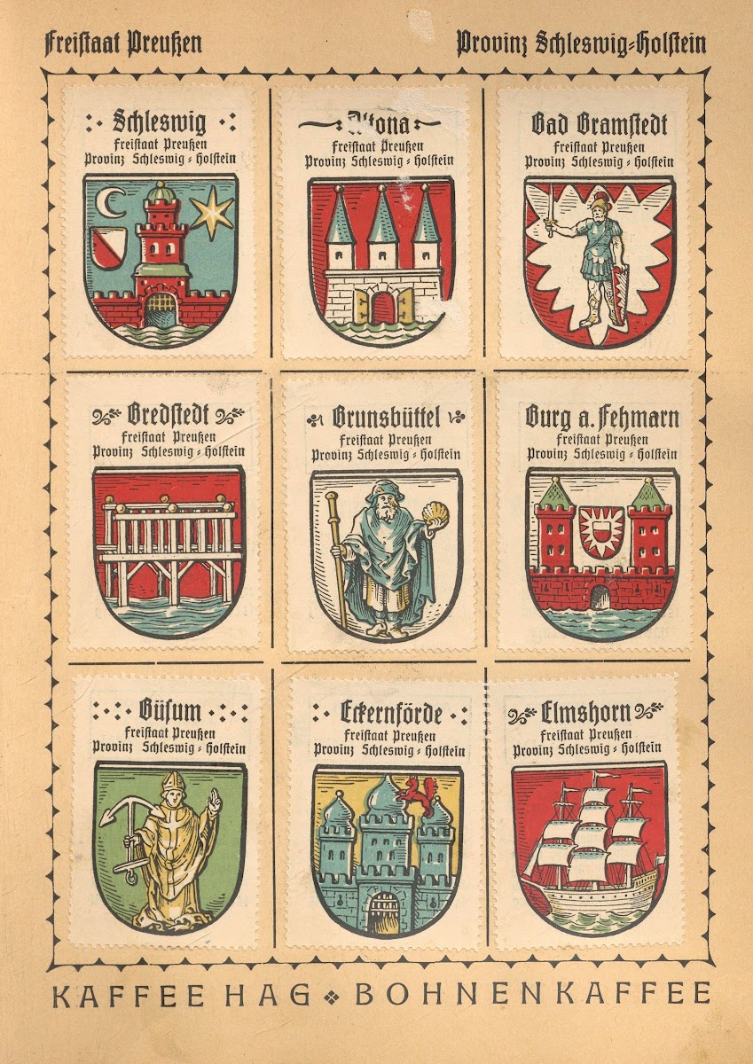 Deutsche Ortswappen German municipal coats of arms Pl34 1925