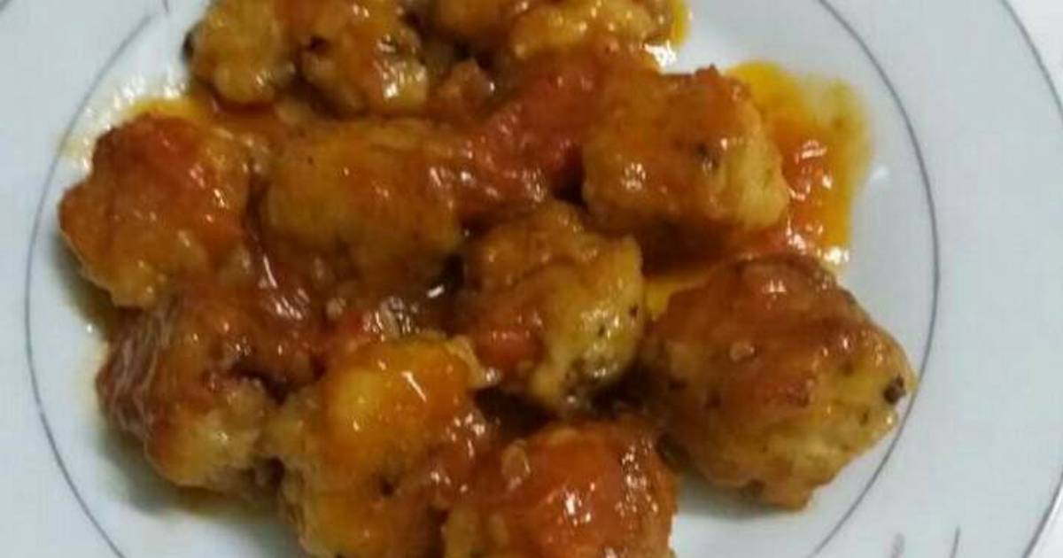 Cá viên chiên sốt chua ngọt