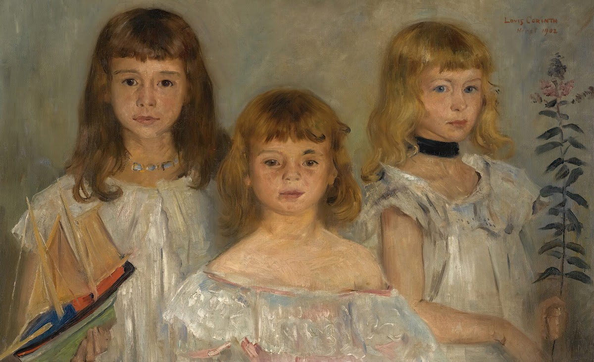Drei Kleine Mädchen Three Girls 1902