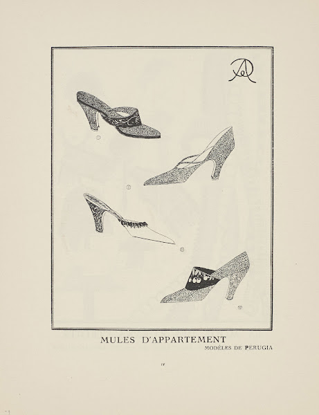 Mules dappartement modèles de Pérugia 1923