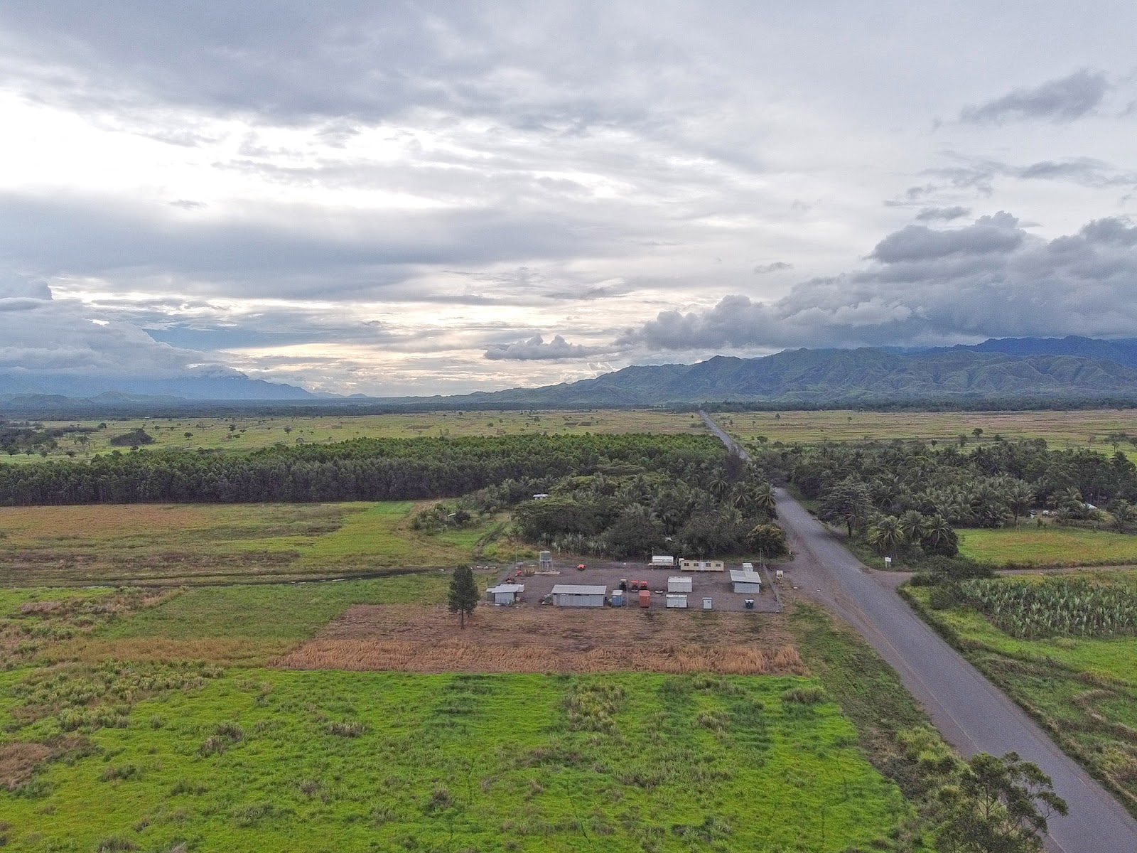 Aerial view of the Markham Valley project area