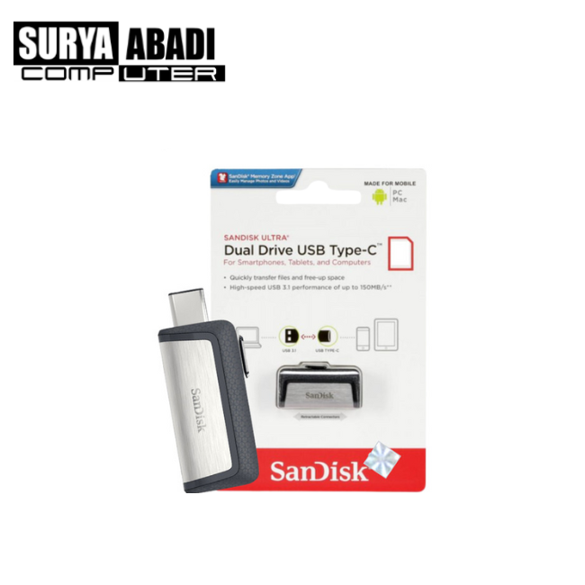 FLASHDISK SANDISK 16 GB OTG TYPE C