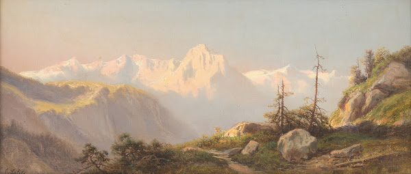 Sunset in the mountains