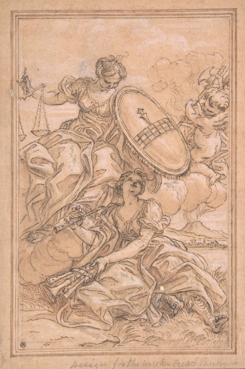 Allegorical Composition Music and Justice with the Spinola Arms 16391709