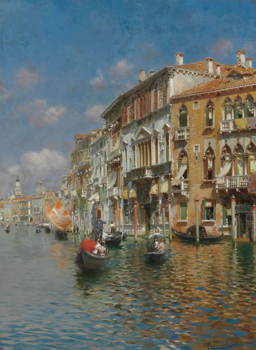 Gondolas On The Grand Canal Venice