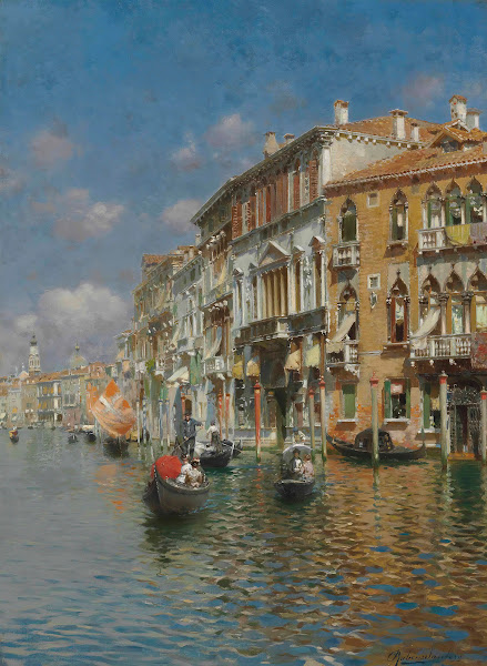 Gondolas On The Grand Canal Venice