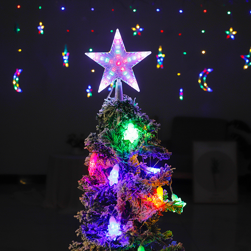 LED Christmas Tree Top Star with Lighting