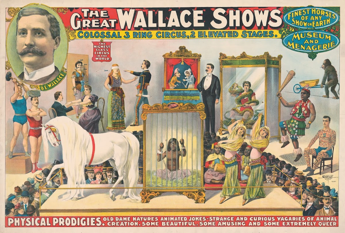 The great Wallace shows  Physical prodigies 1898