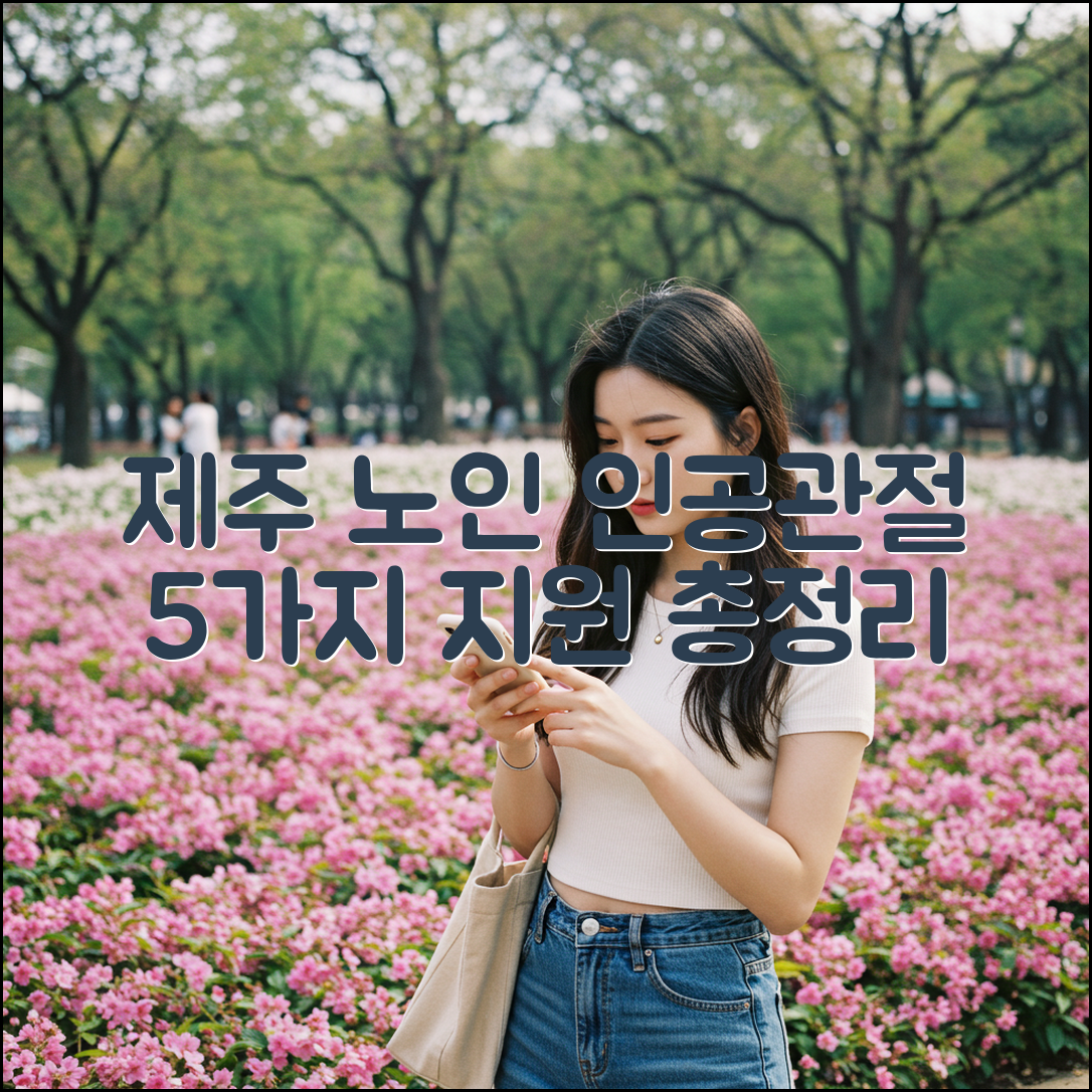 제주 노인 인공관절 수술비 지원 5가지 총정리