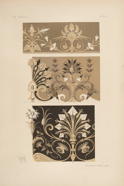Frises Pour éToffes Ou Papiers Peints Genre NéO Grec 1866