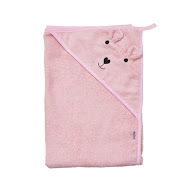 Детское полотенце Twins Bear 100x100 розовый