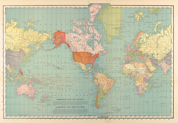 Map Of The World 1898