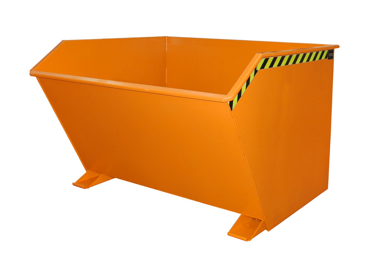 Kiepcontainer GU 2000, gelakt, Geeloranje