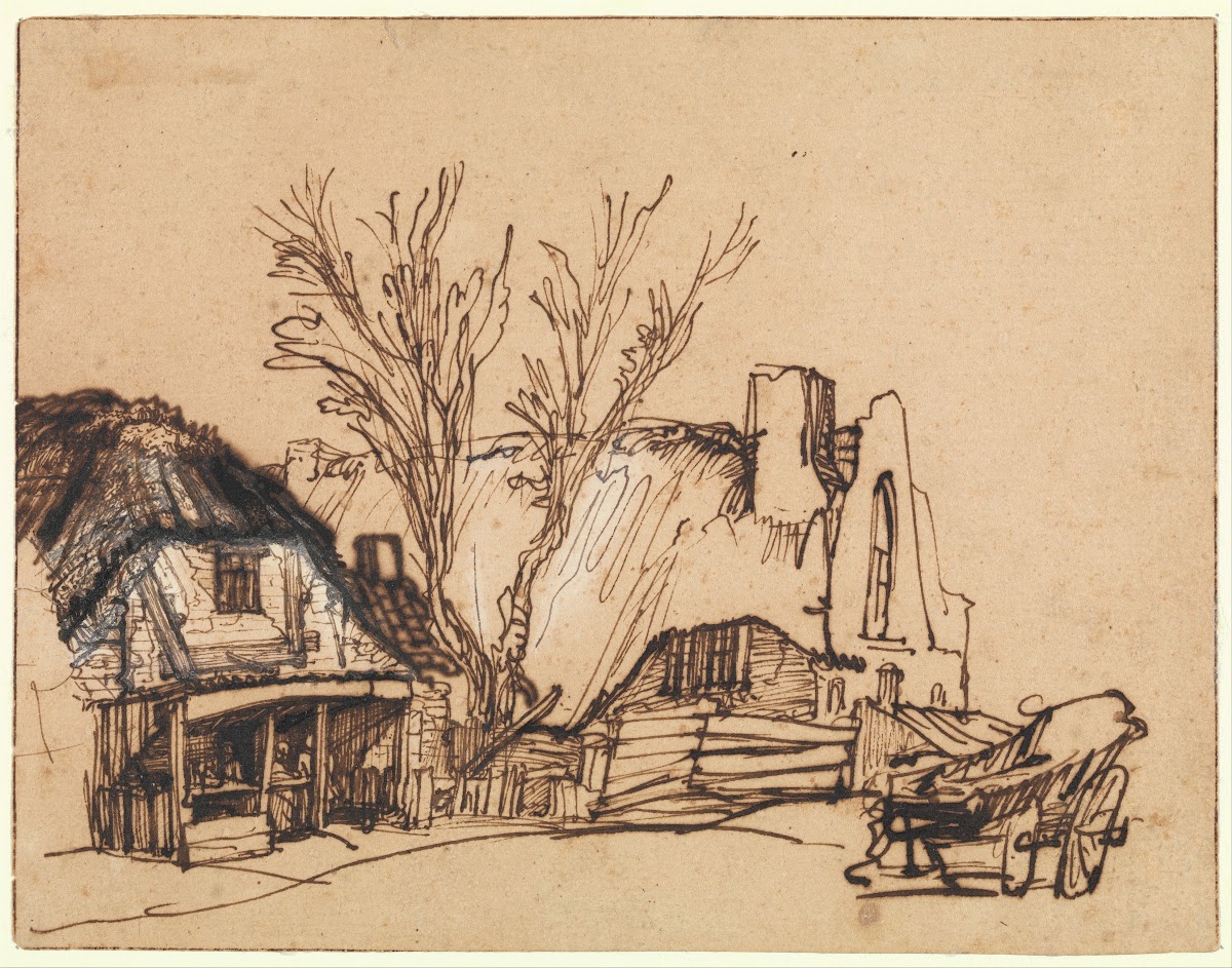 Two Cottages ca 1636