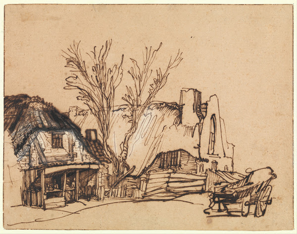 Two Cottages ca 1636