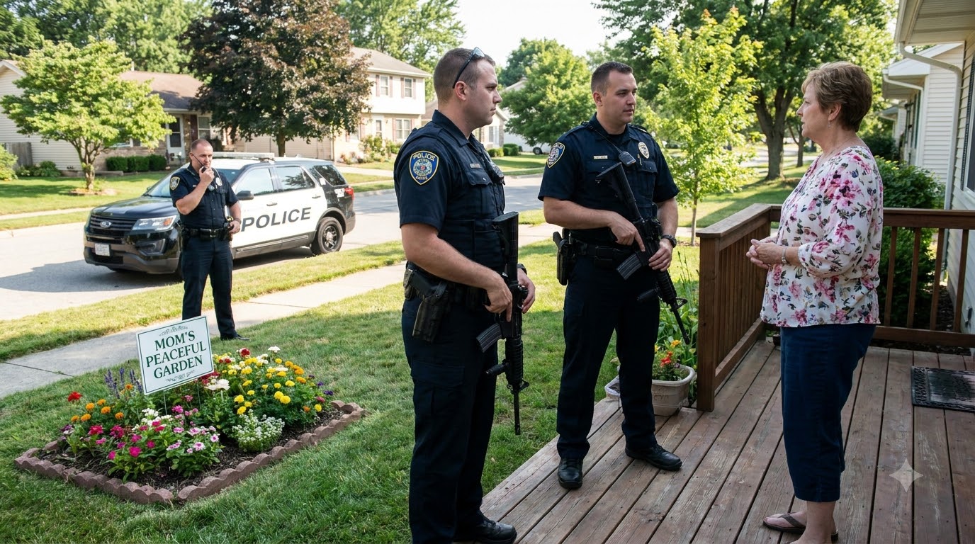 When Two Armed Patrol Officers Raided My Mother's Peaceful Backyard Party Based On A Neighbor's Frantic