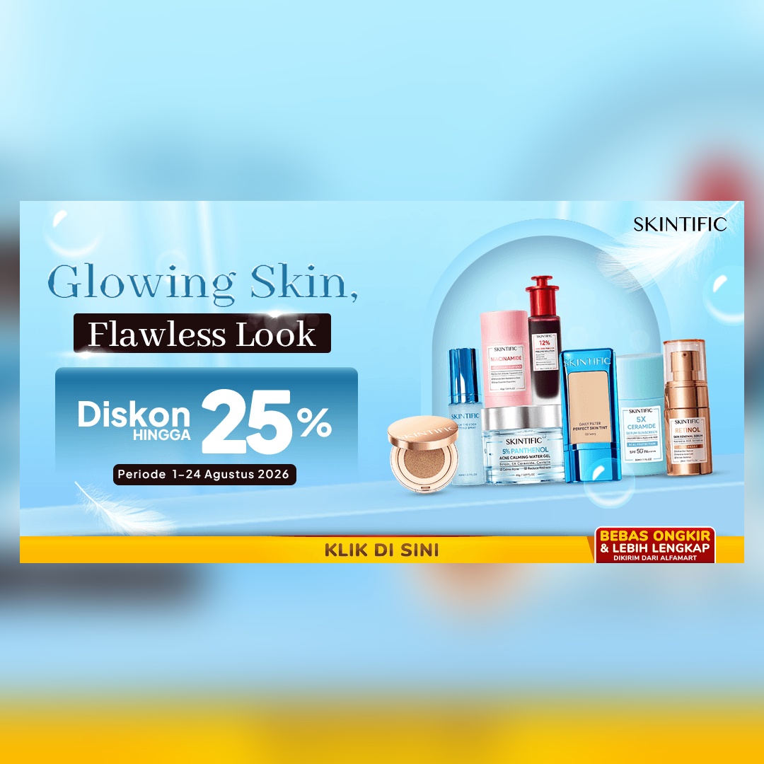 Skintific Glowing Skin, Flawless Look 1-24 Agustus 2026