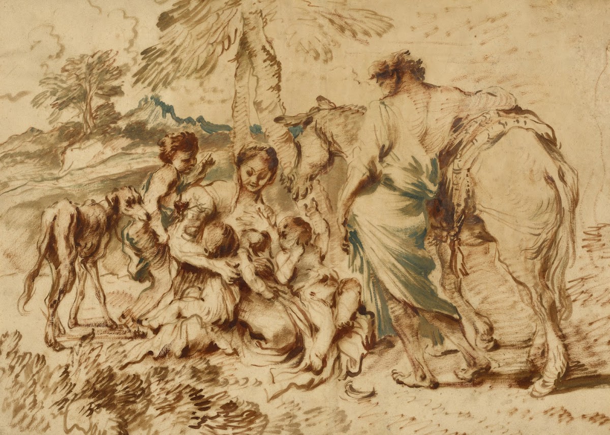 A Family in a Desert Landscape late 1640s