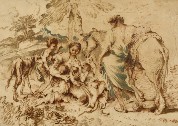 A Family in a Desert Landscape late 1640s