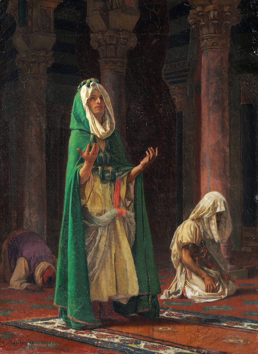 In the mosque 1871
