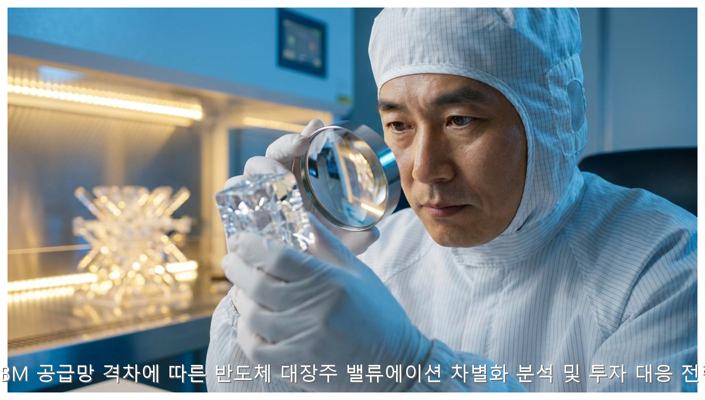 HBM 공급망 격차와 반도체 대장주 밸류에이션 전략 핵심 안내 및 분석 인포그래픽 (4)