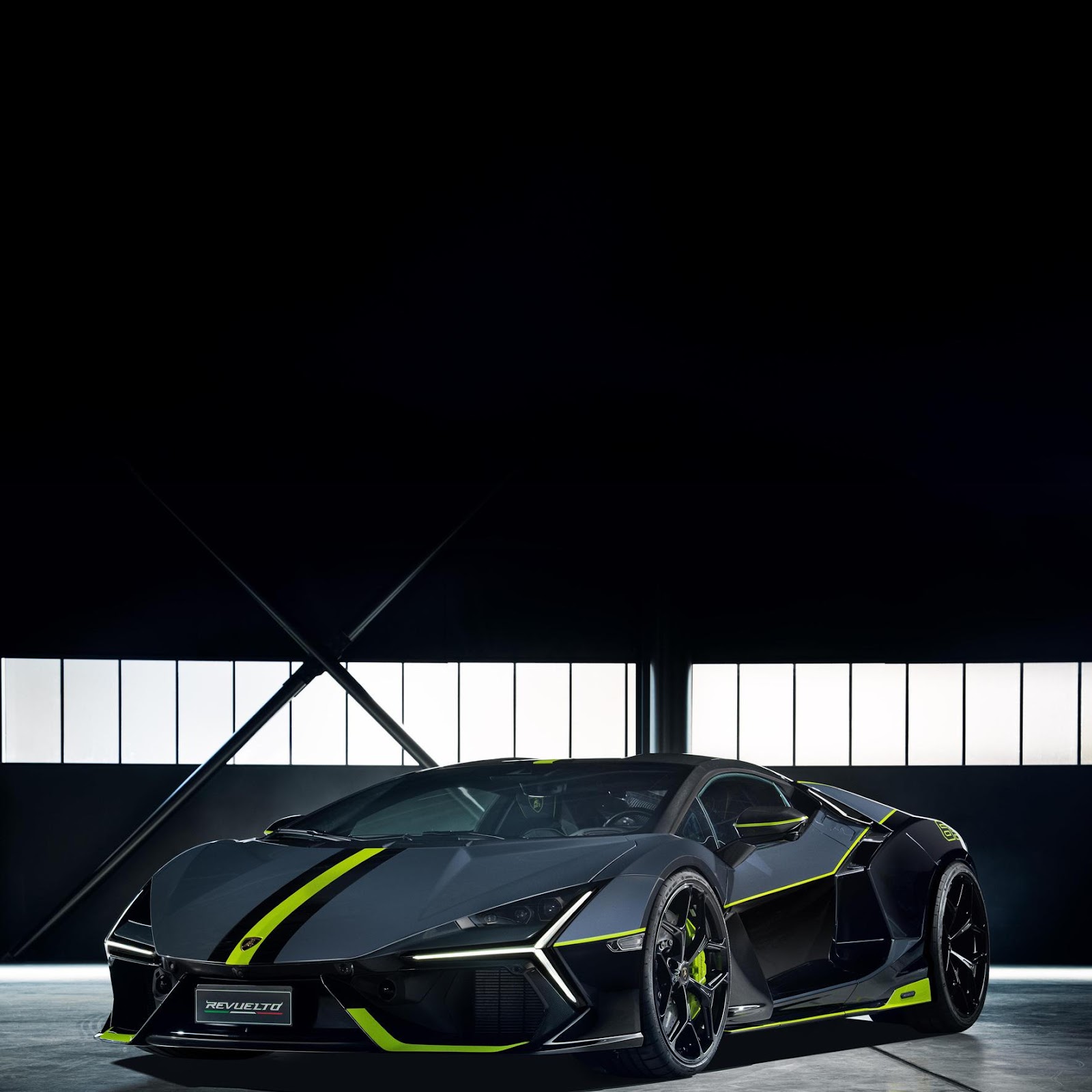 Download Lamborghini Revuelto In Dark Studio 2K iPhone