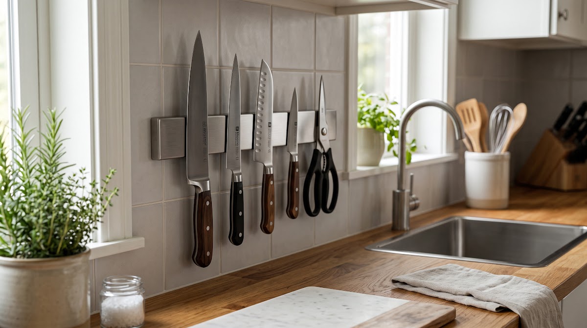 Best Magnetic Knife Strips for Small Kitchens (2026) - BEST OVERALL — IN CONTEXT