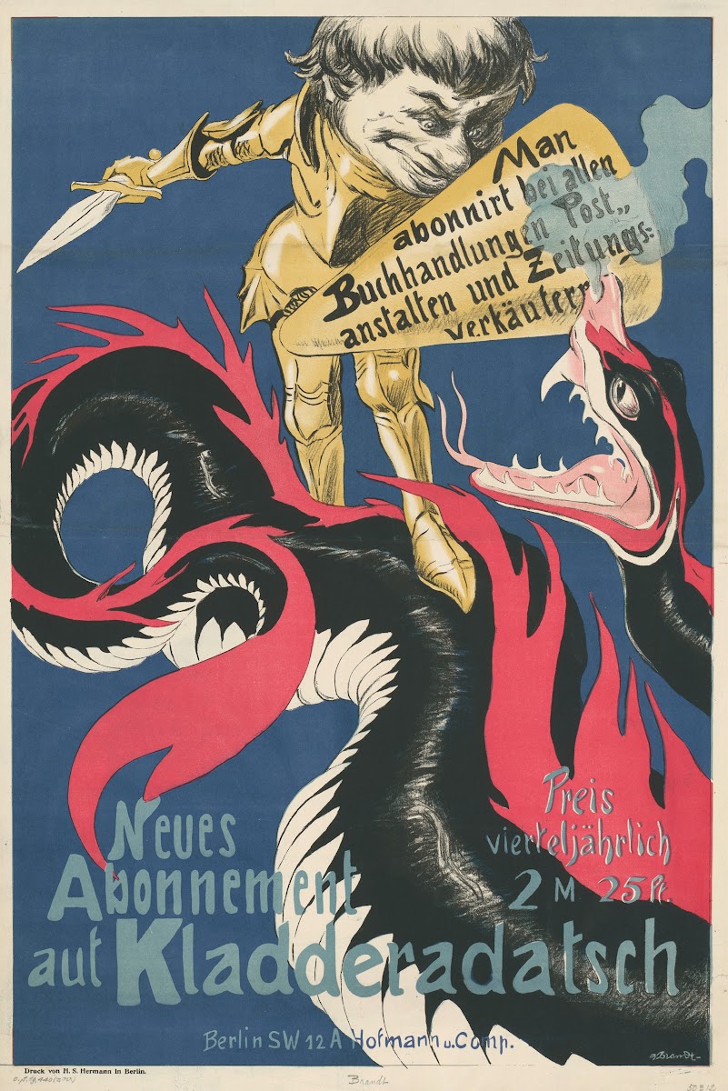 Neues Abonnement Auf Kladderadatsch 1903
