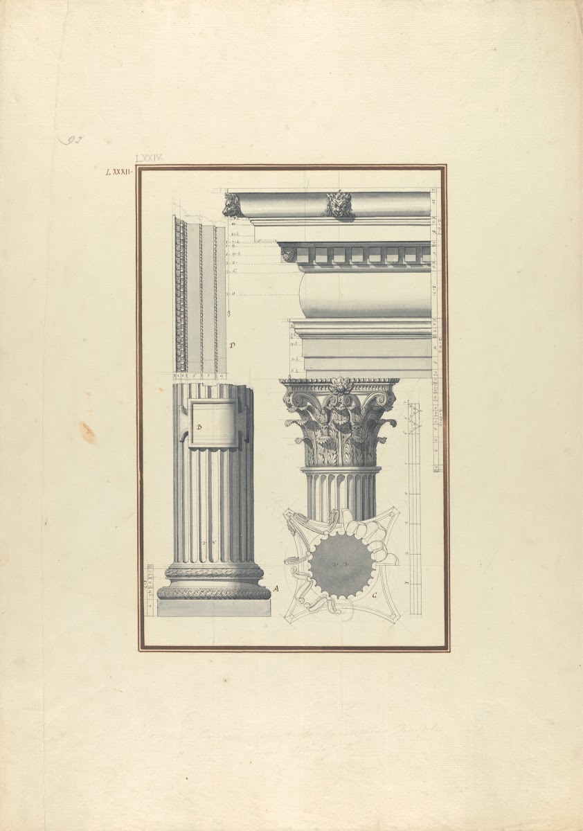 Details of a Corinthian Order Possibly from Mylasa ca 1750