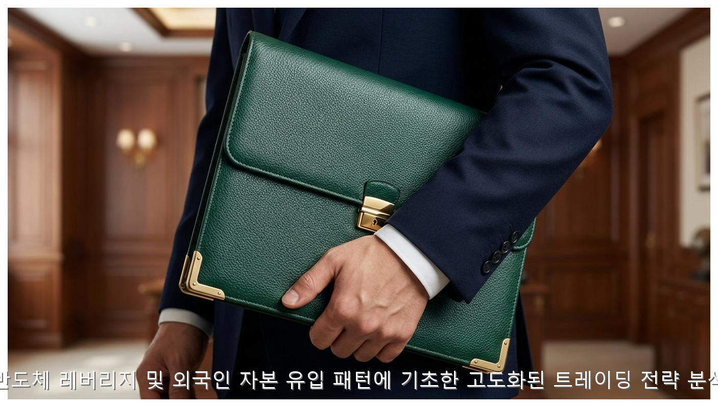 반도체 레버리지 및 외국인 자본 유입 패턴에 기초한 고도화된 트레이딩 전략 분석 핵심 안내 및 분석 인포그래픽 (3)