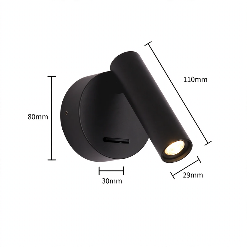 Moderne LED-Wandleuchte für Schlafzimmer und Hotel