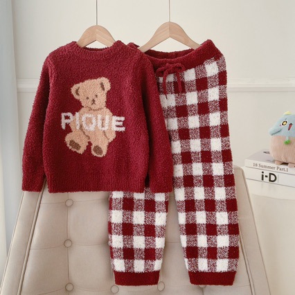 Familien-Schlafanzug-Set, weihnachtliches Bären-Design