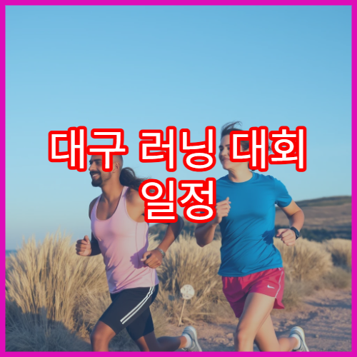 대구 러닝 대회 일정 초보 러너 참가 가이드
