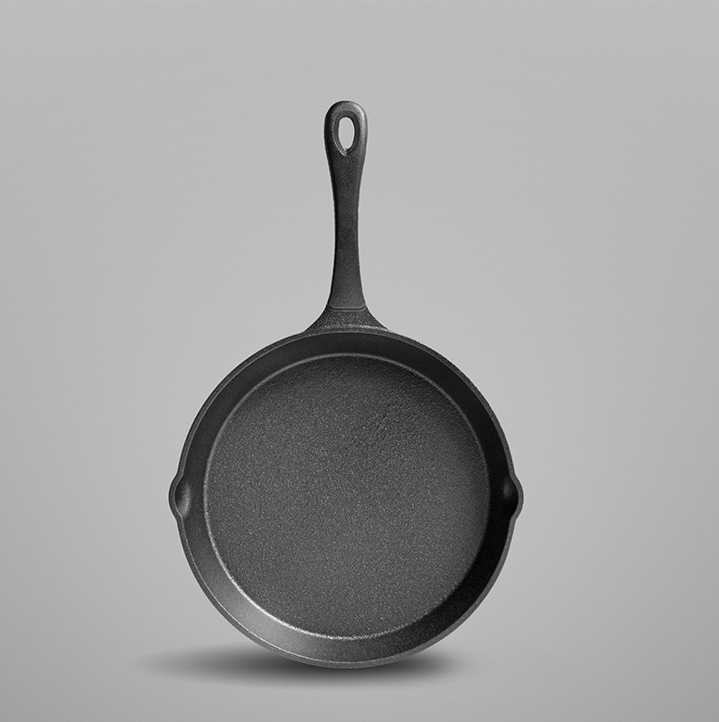 Cast Iron Frying Pan, Flat Bottom