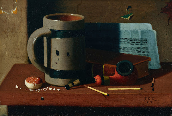 Tankard Pipe Matches and Biscuit 1887