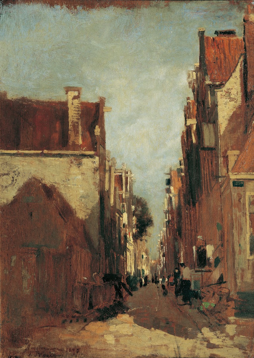 Straße in Amsterdam 1875