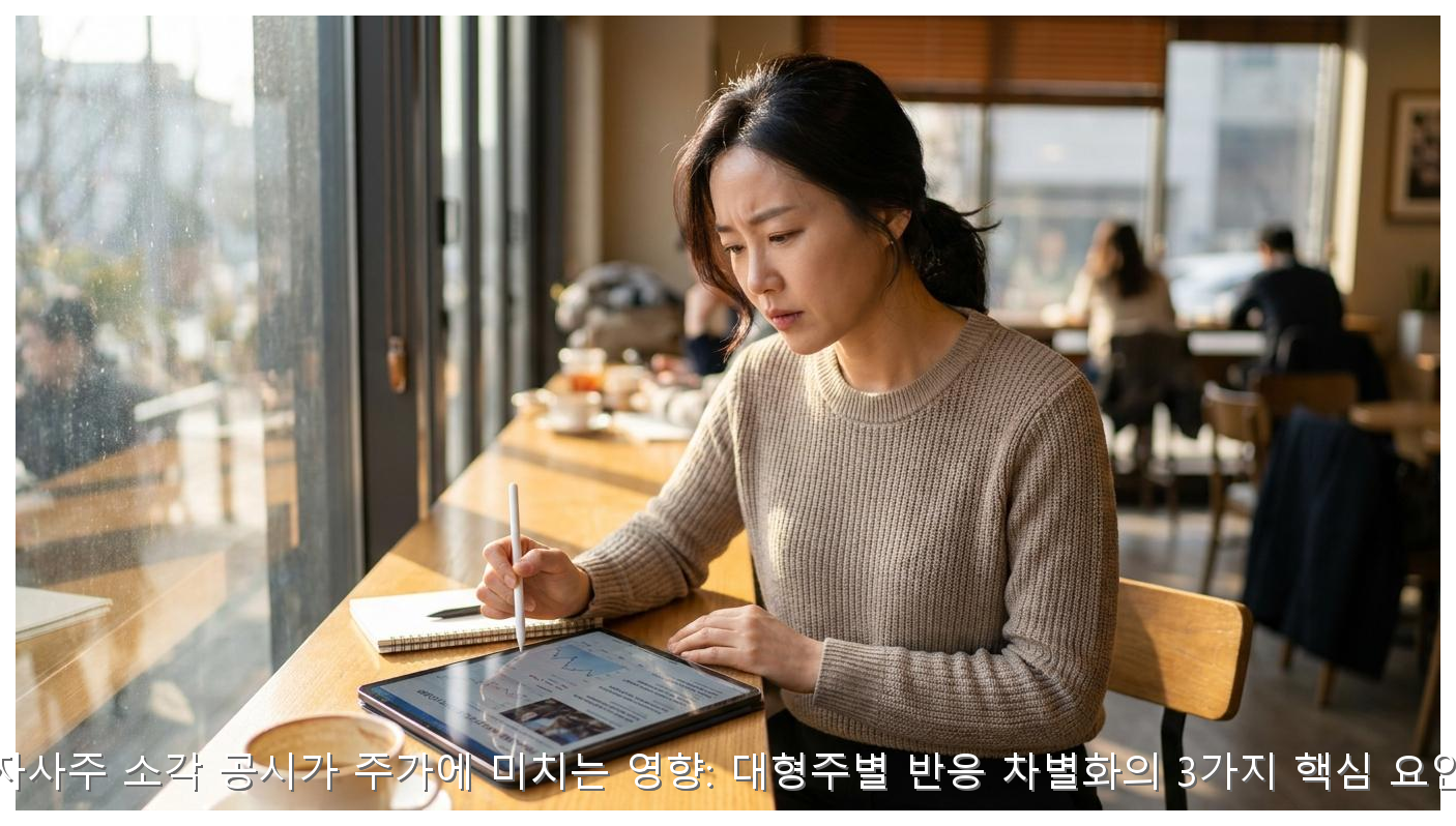 자사주 소각 공시가 주가에 미치는 영향: 대형주별 반응 차별화의 3가지 핵심 요인 핵심 안내 및 분석 인포그래픽 (8)