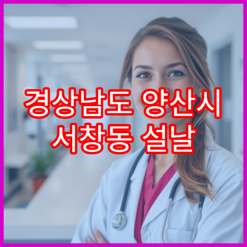 경상남도 양산시 서창동 설날 영업하는 약국 위치·시간 확인